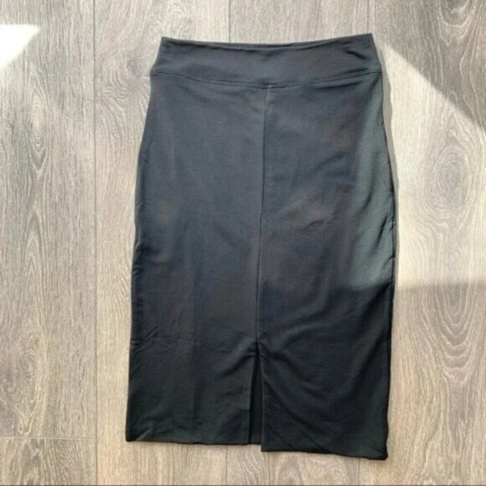 LNA Skirt Slit Mini High Rise Waist Black Small Whimsigoth Business casual - Picture 6 of 16